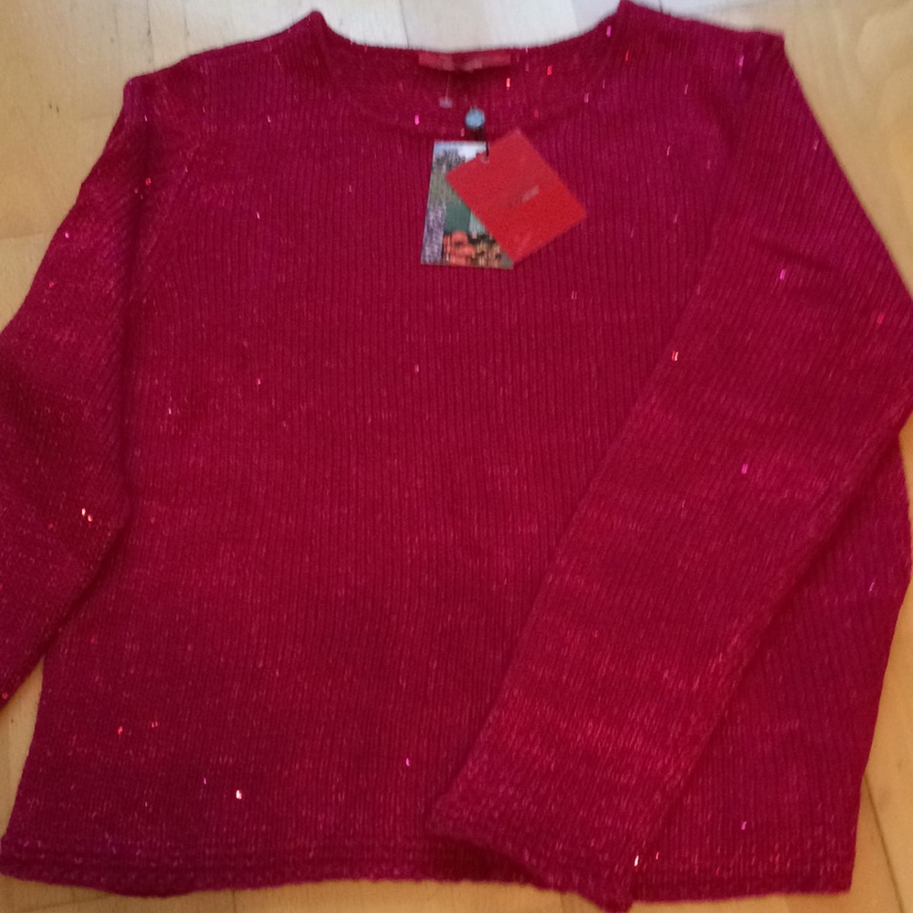 Red berry sweater